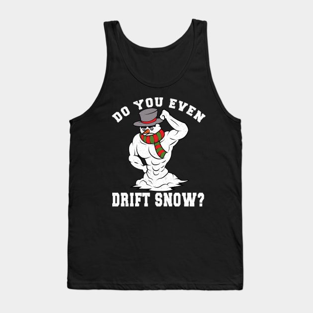 Funny Christmas Workout Xmas Snowman Do You Even Lift Gift Tank Top by VDK Merch